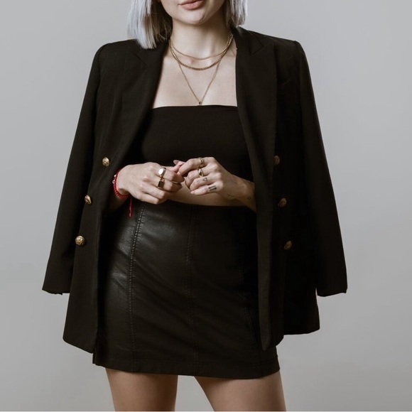 Free People Leather Mini Skirt - Picture 7 of 9